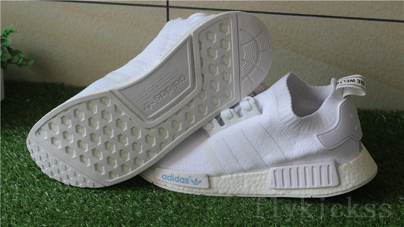 Real Boost Adidas NMD R1 Primeknit White